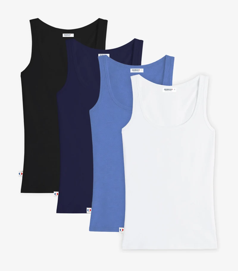 Débardeur Femme x4 - Pack Multicolore