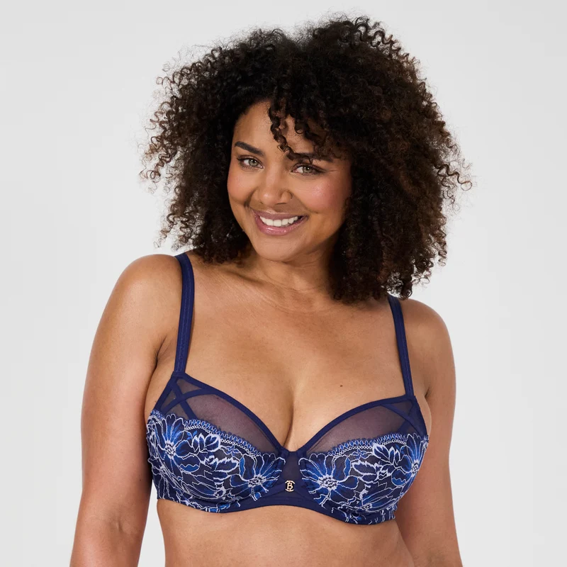 Soutien-gorge emboîtant bleu Lathy