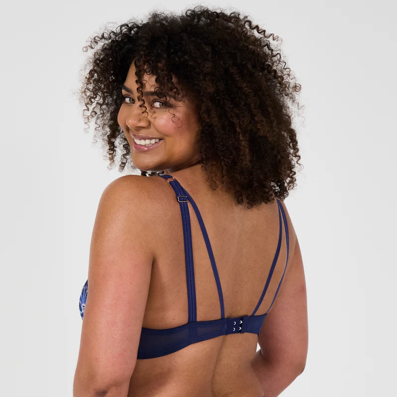 Soutien-gorge emboîtant bleu Lathy