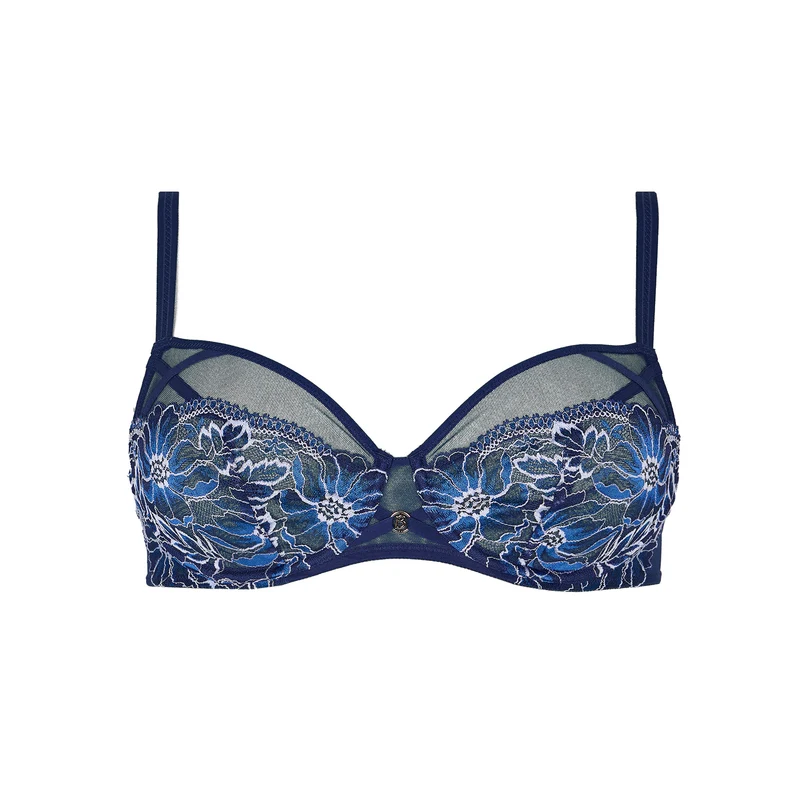 Soutien-gorge emboîtant bleu Lathy