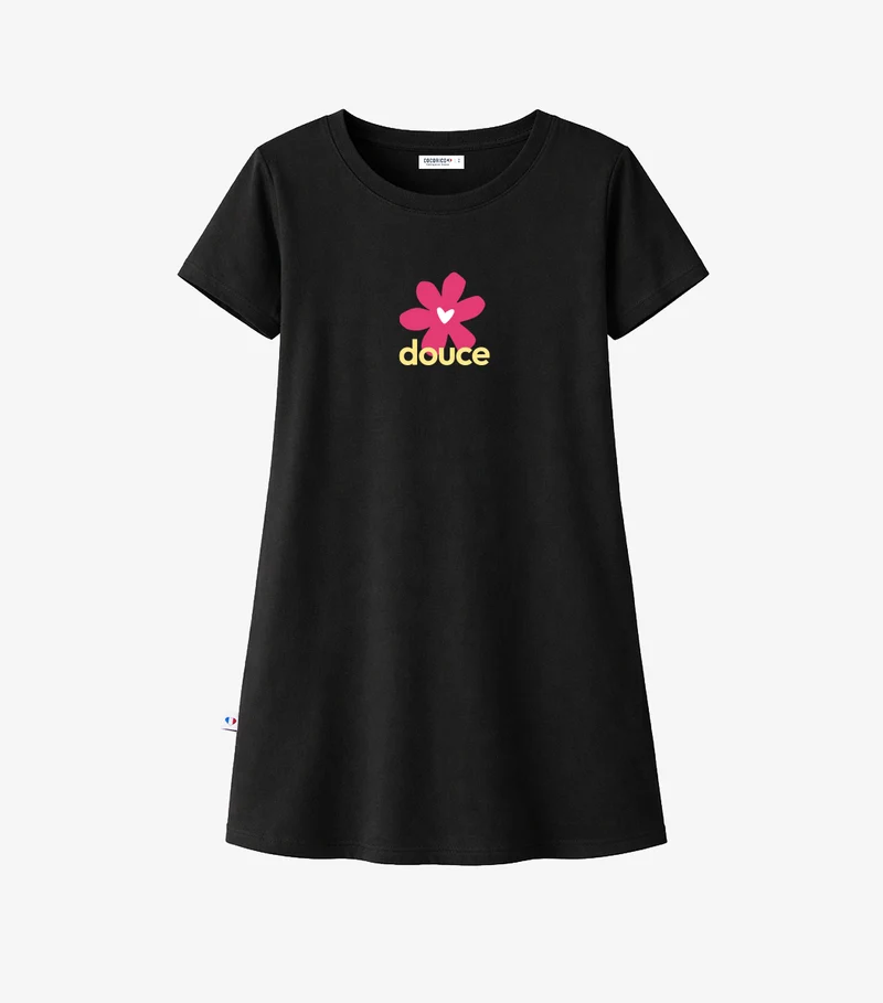 Robe de Nuit Femme Noir - Douce