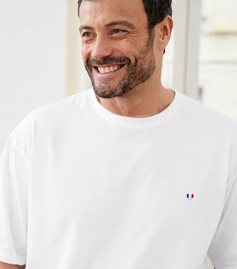 T-shirt Oversize Homme Blanc - Iconique