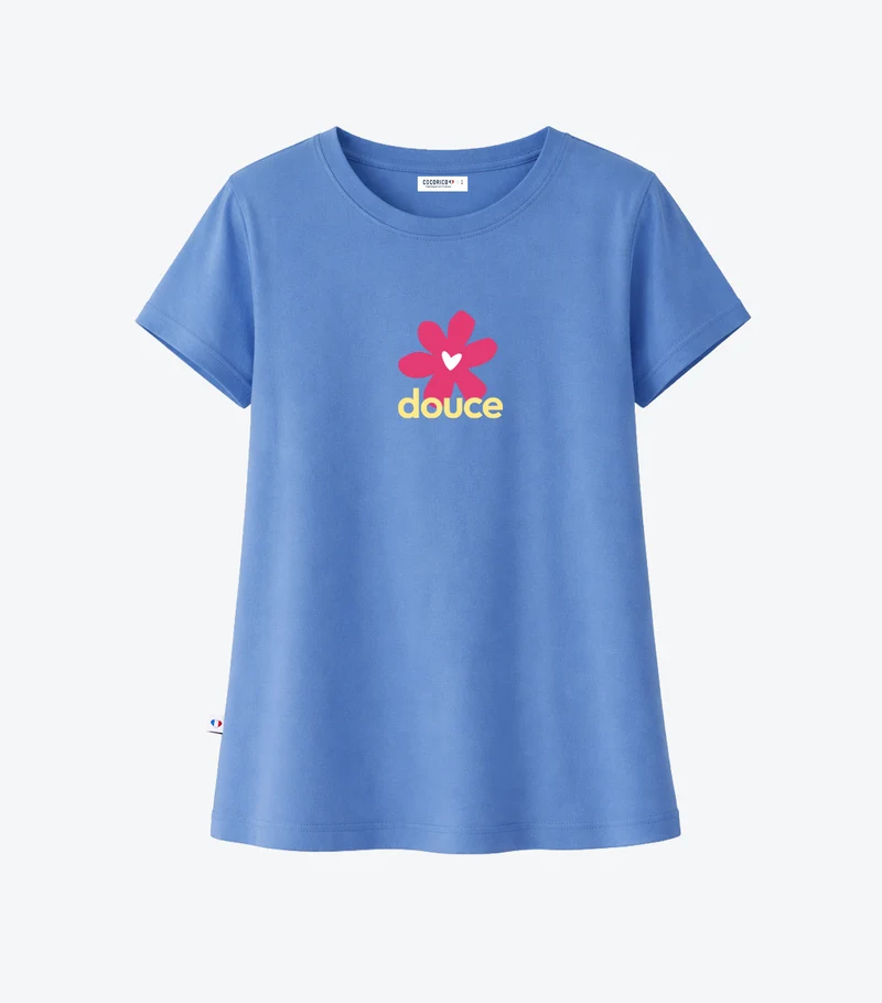 T-shirt Pyjama Femme Bleu Riviera - Douce