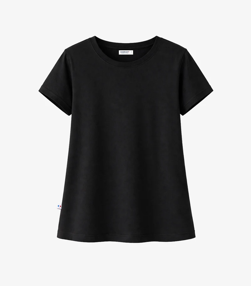 T-shirt Pyjama Femme Noir - Intemporel