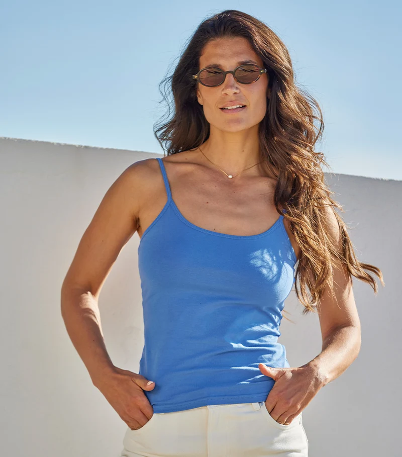 Caraco Femme Bleu Riviera - Intemporel