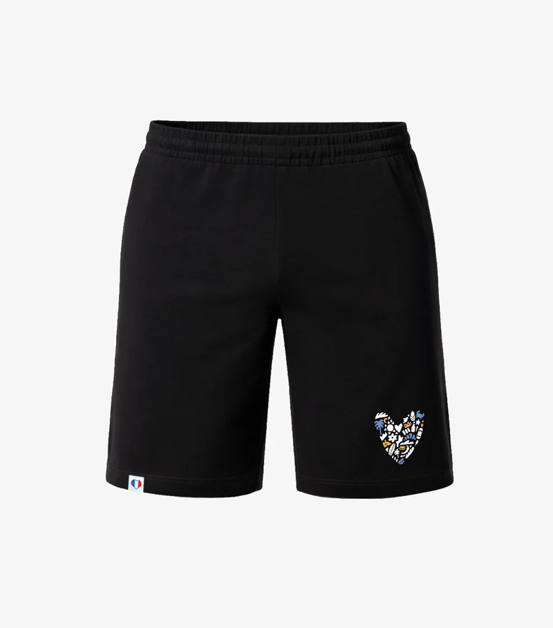 Short Pyjama Homme Noir - Rêveur