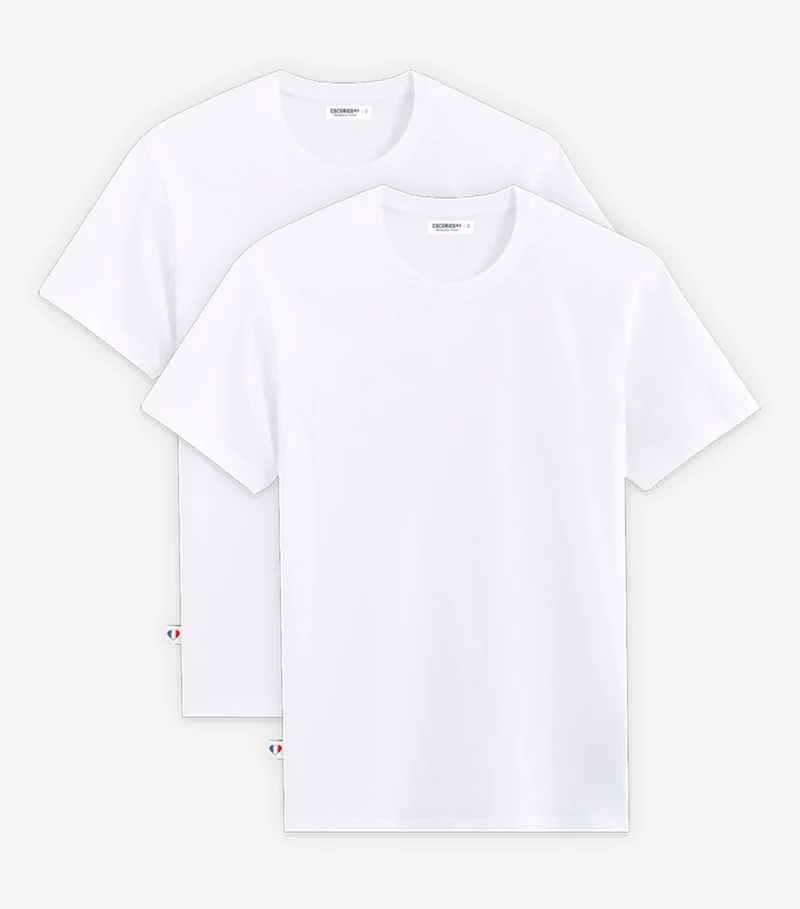 T-shirt Homme x2 - Pack Blanc