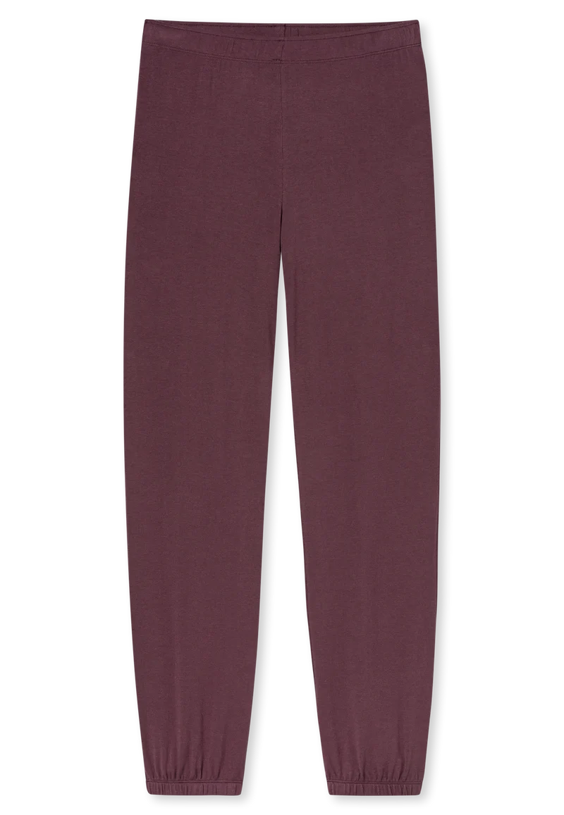 Lounge Set mit Bündchen Bordeaux - Casual Fashion