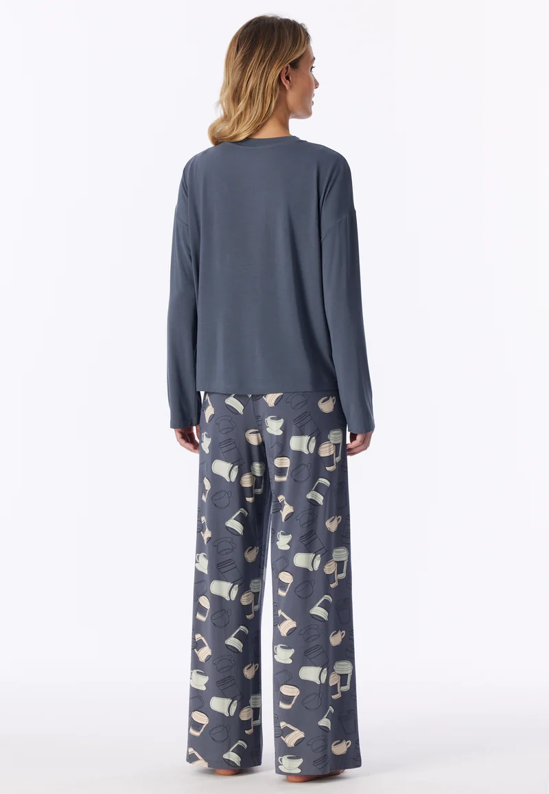 Schlafanzug Dunkelblau gemustert - Casual Fashion