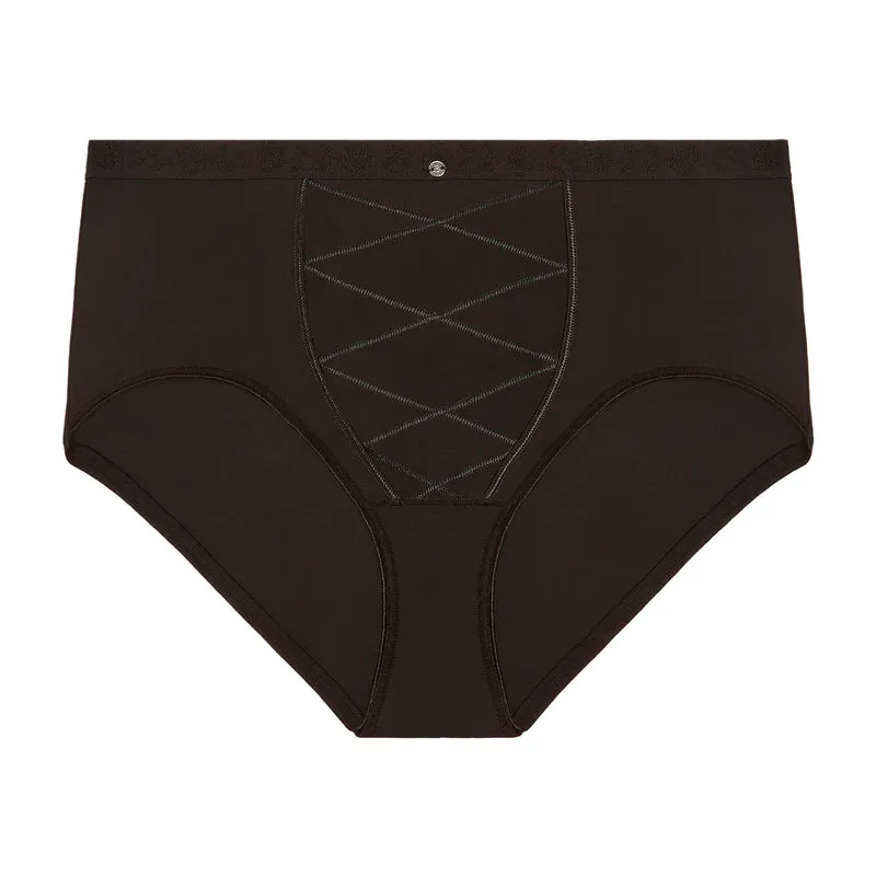 Culotte ventre plat noir Just micro