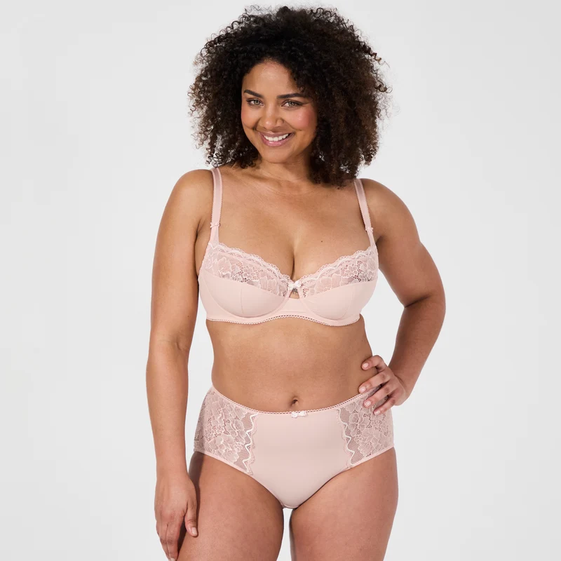 Soutien-gorge emboîtant rose poudré Luccia must